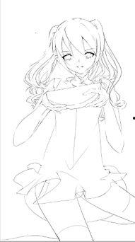 吃瓜少女水彩画,吃瓜少女尽展芳华